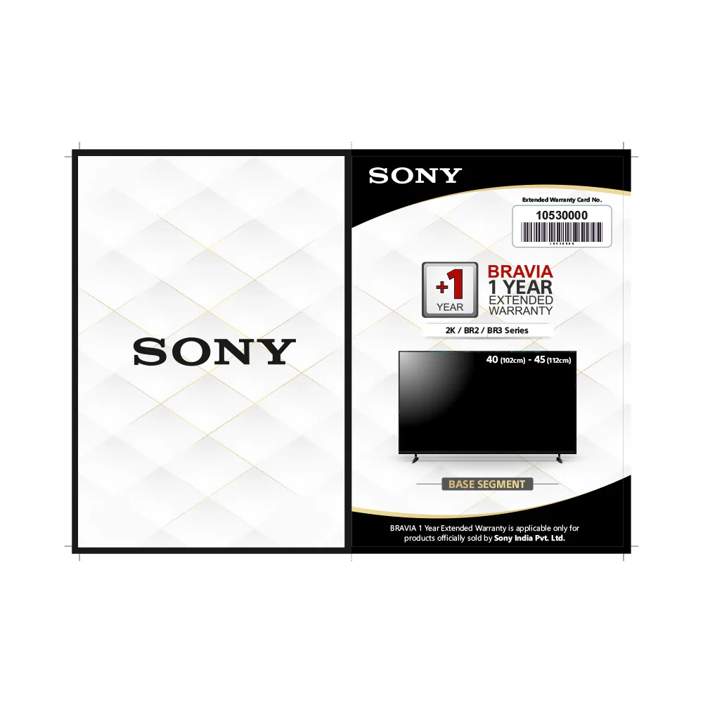 SONY BRAVIA +1Yr LCDEW 102cm(40)-112cm(45)(2K/BR2/BR3)
