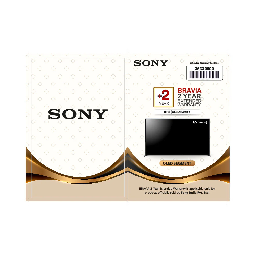 SONY BRAVIA +2Yr LCD EW 164cm(65)-OLED