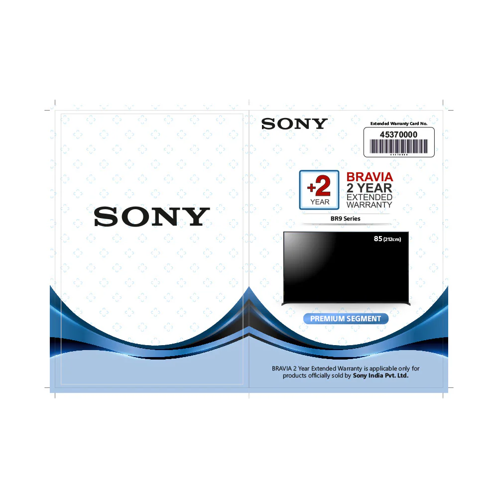 SONY BRAVIA +2Yr LCD EW 212cm(85)-(BR9)