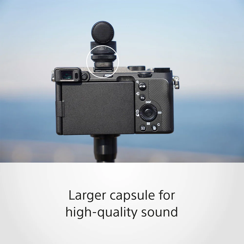 Sony ECM-G1 Shotgun Microphone, Super-Cardioid, Compact with High-Quality Sound - Image 3