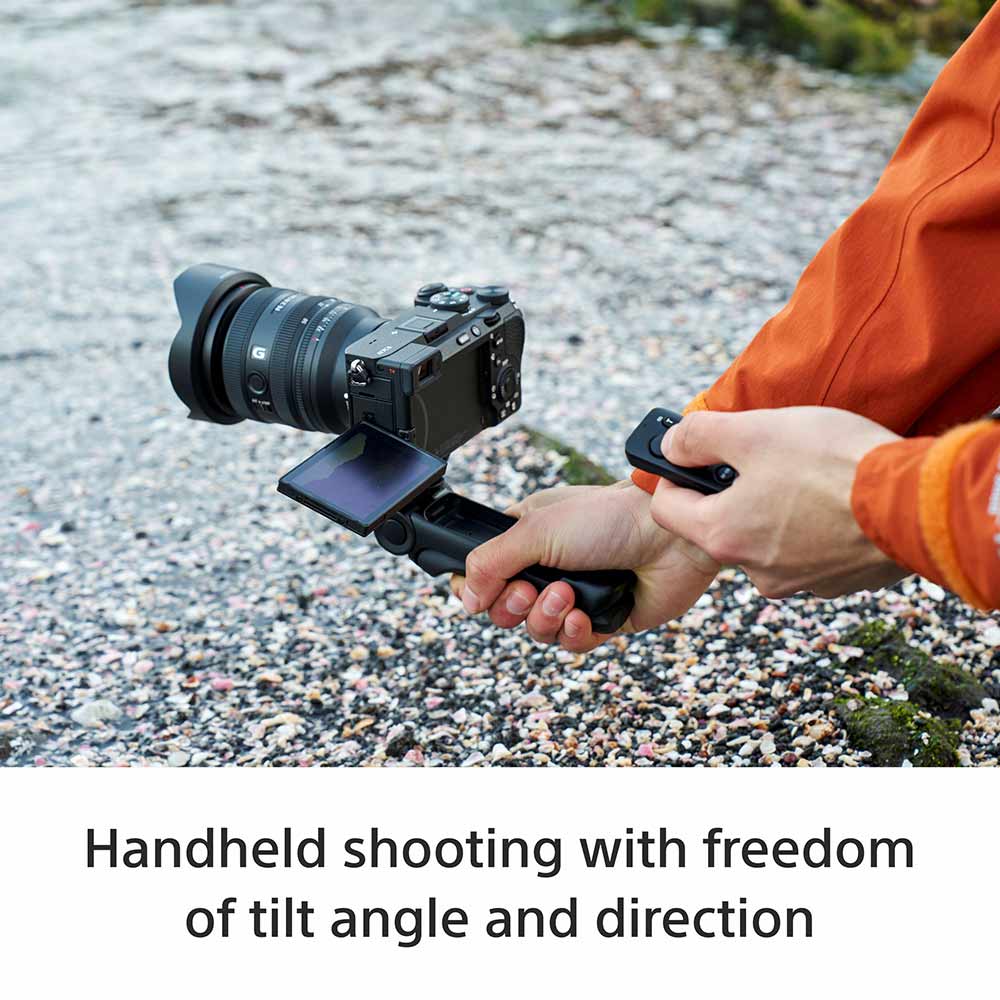 Sony GP-VPT3 Multi Functional Shooting Grip/Bluetooth Grip | Travel Friendly | Detachable Wireless Remote Controller - Black - Image 10