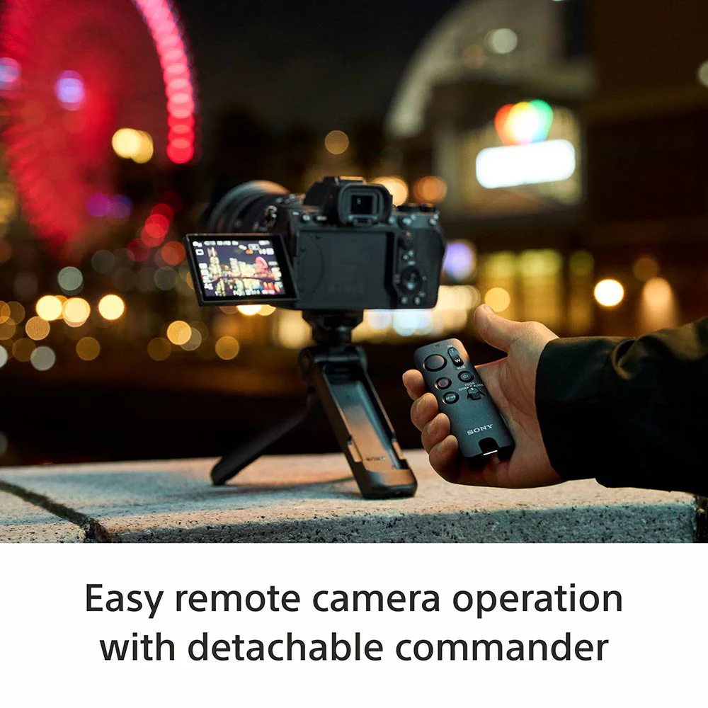 Sony GP-VPT3 Multi Functional Shooting Grip/Bluetooth Grip | Travel Friendly | Detachable Wireless Remote Controller - Black - Image 9