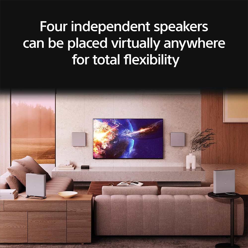 Sony Bravia Theatre Quad(HT-A9M2) Premium Home Theatre System with 360SSM,Multi Dimensional Sound with Wireless Subwoofer SW7 (IMAX,Dolby Atmos/DTSx,360RA,Voice Zoom3,Alexa & Google,8K/4K HDR),Grey - Image 13