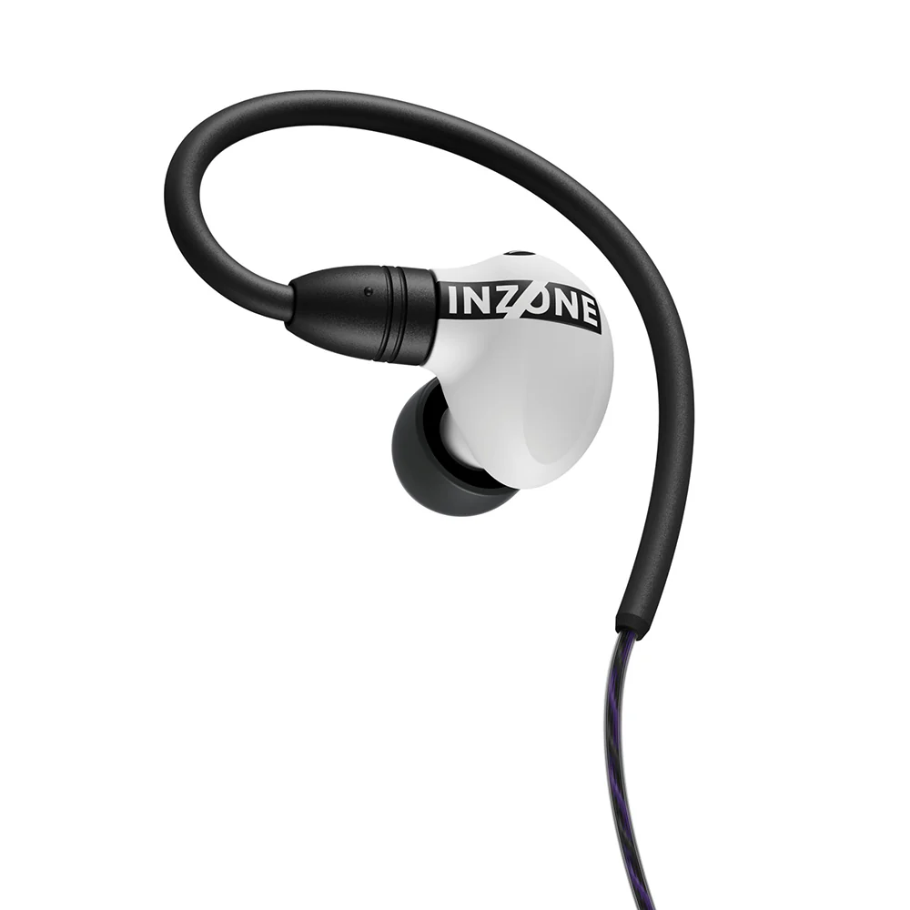 Sony INZONE E9 Wired in-Ear Monitor for Gaming, Tuned for FPS Games, Sound Isolating Earbuds, Comfortable Fit, Low Profile Design, 360 Spatial Sound, Case Included, Developed with Fnatic, White - Image 2