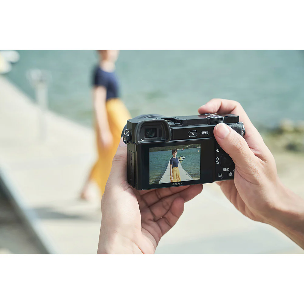 Sony Alpha ILCE 6100K 24.2 MP Mirrorless Digital SLR Camera with SELP16502  Power Zoom Lens | APS-C Sensor | Fast Auto Focus,Real-time Eye AF,Real-time Tracking | 4K Vlogging Camera - Black - Image 6