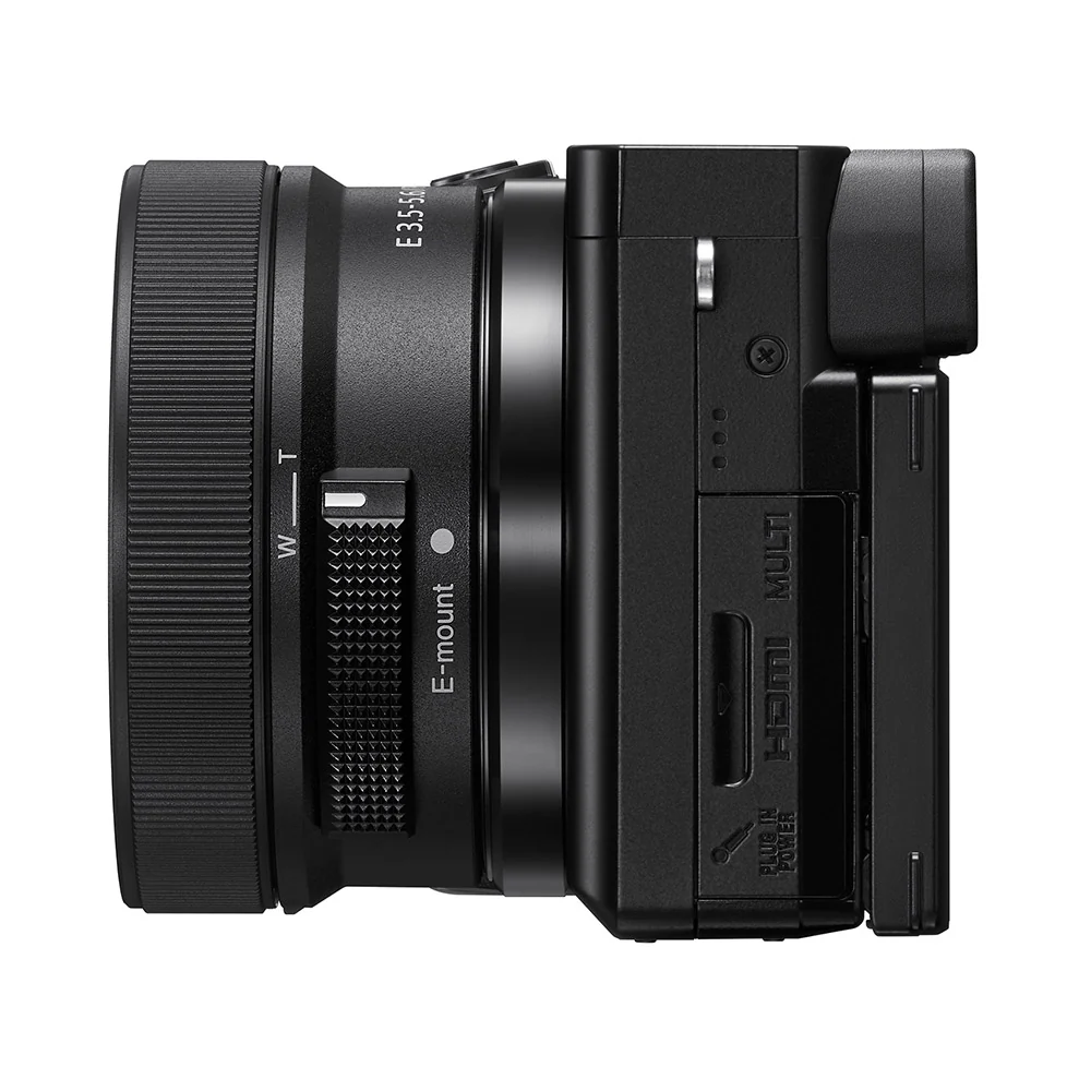 Sony Alpha ILCE-6100X 24.2 MP Mirrorless Digital SLR Camera with SELP16502  Power Zoom  & SEL55210  Lens, APS-C Sensor, Fast Auto Focus,Real-time Eye AF,Real-time Tracking, Vlogging & Content Creation -Black - Image 4