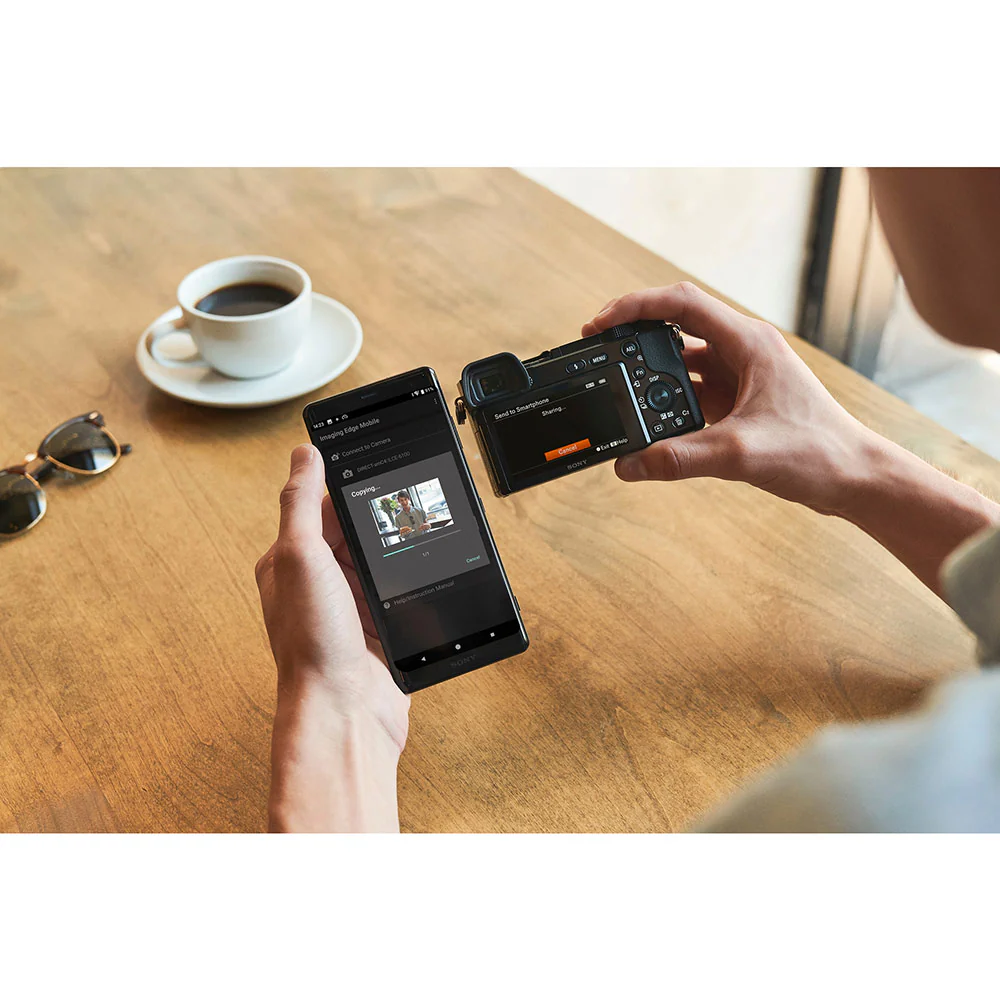 Sony Alpha ILCE-6100X 24.2 MP Mirrorless Digital SLR Camera with SELP16502  Power Zoom  & SEL55210  Lens, APS-C Sensor, Fast Auto Focus,Real-time Eye AF,Real-time Tracking, Vlogging & Content Creation -Black - Image 8