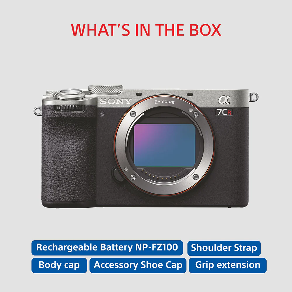 Sony Alpha ILCE-7CR Full-Frame Interchangeable-Lens Mirrorless Camera (Body Only) | Made for Creators | 61.0 MP | Artificial Intelligence based Autofocus | 4K 60p Recording - Silver - Image 11
