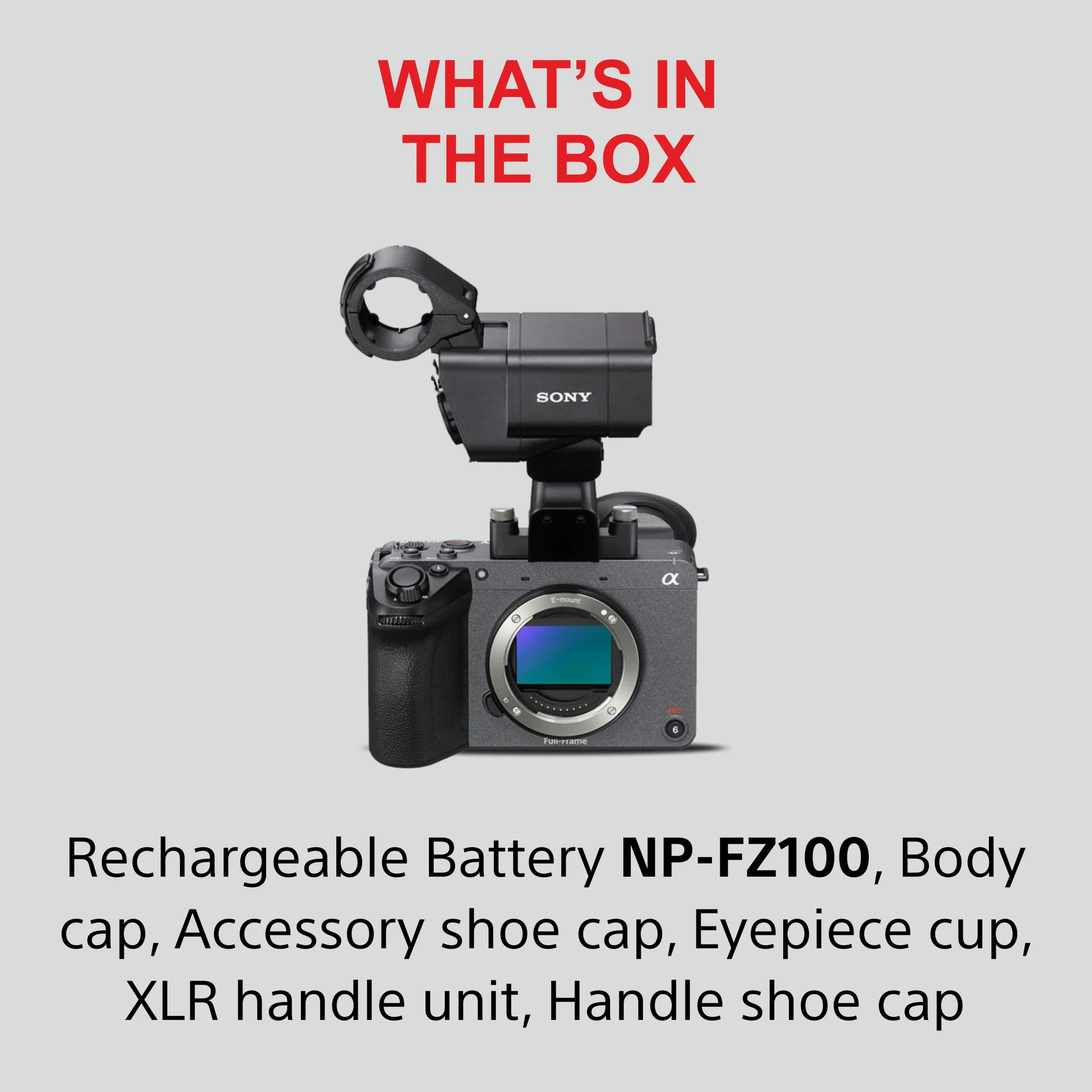 Sony Cinema Line FX2 Full-Frame Camera with XLR Handle | 4K 60P | S-Cinetone | Dual Base ISO | Compact & Lightweight | Made for Filmmakers - Grey - Image 12