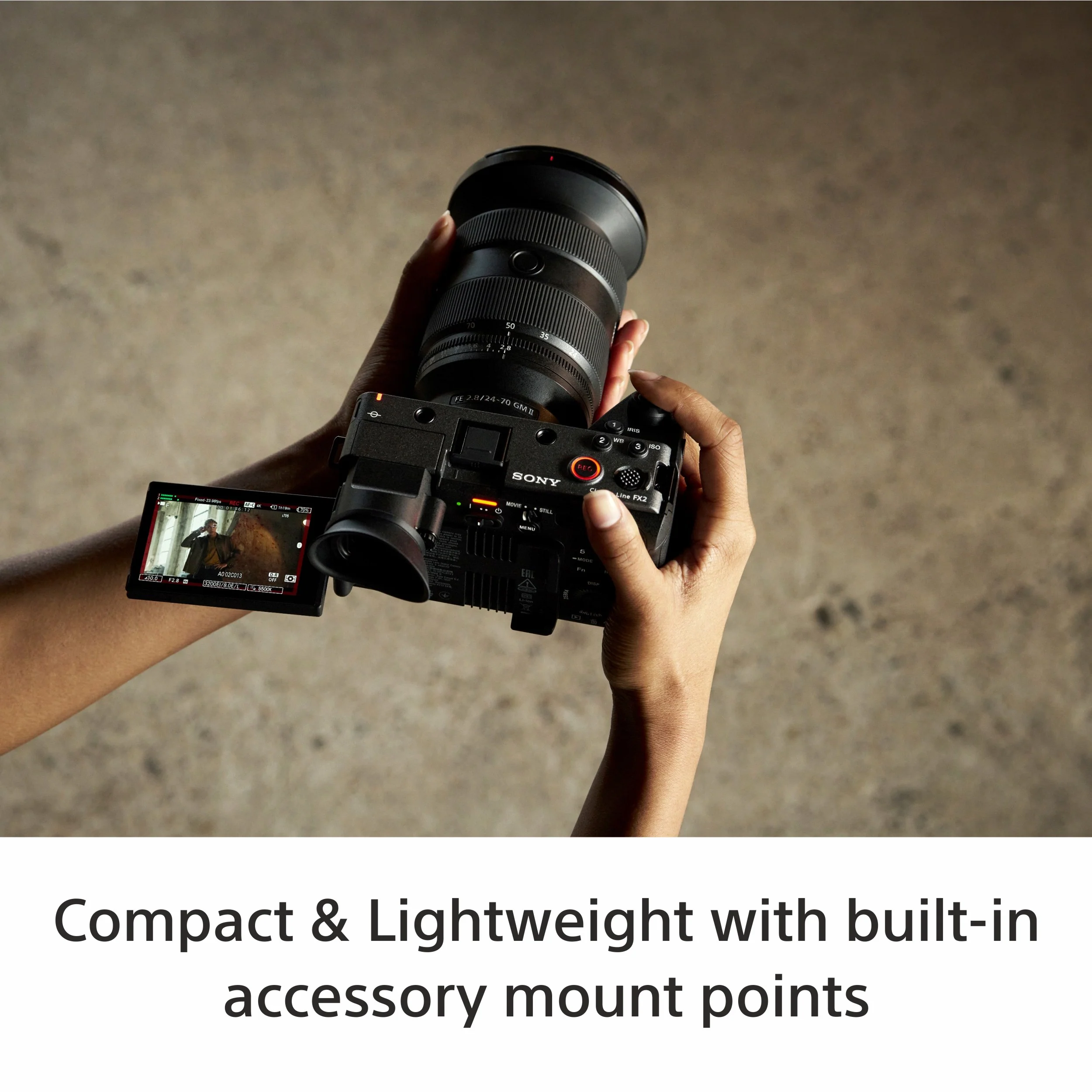 Sony Cinema Line FX2 Full-Frame Camera | 4K 60P | S-Cinetone | Dual Base ISO | Compact & Lightweight | Made for Filmmakers- Grey - Image 6