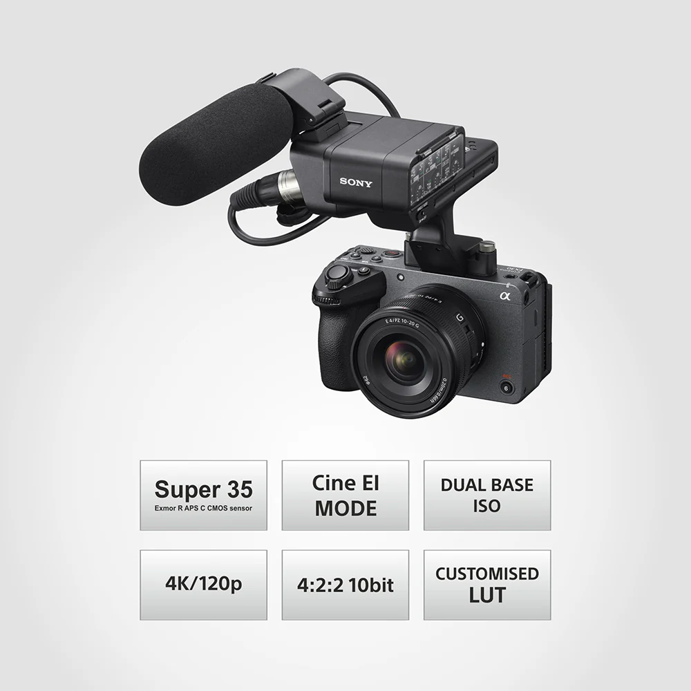 Sony Cinema Line FX30 (ILME-FX30) with XLR Handle | Super 35 | Compact camera for Filmmaking | 4K120P | S-Cinetone | Dual Base ISO - Image 10