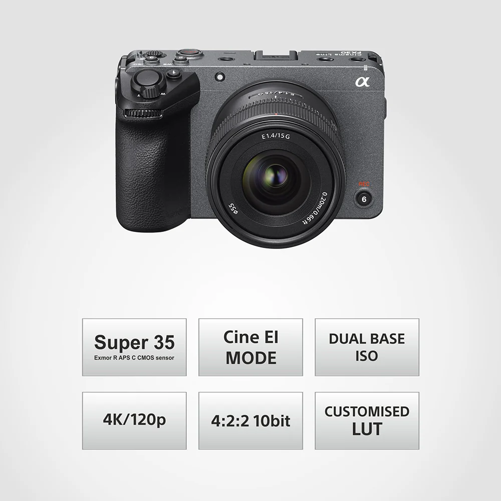 Sony Cinema Line FX30 Super 35 | Compact camera for Filmmaking | 4K120P | S-Cinetone | Dual Base ISO - Image 10