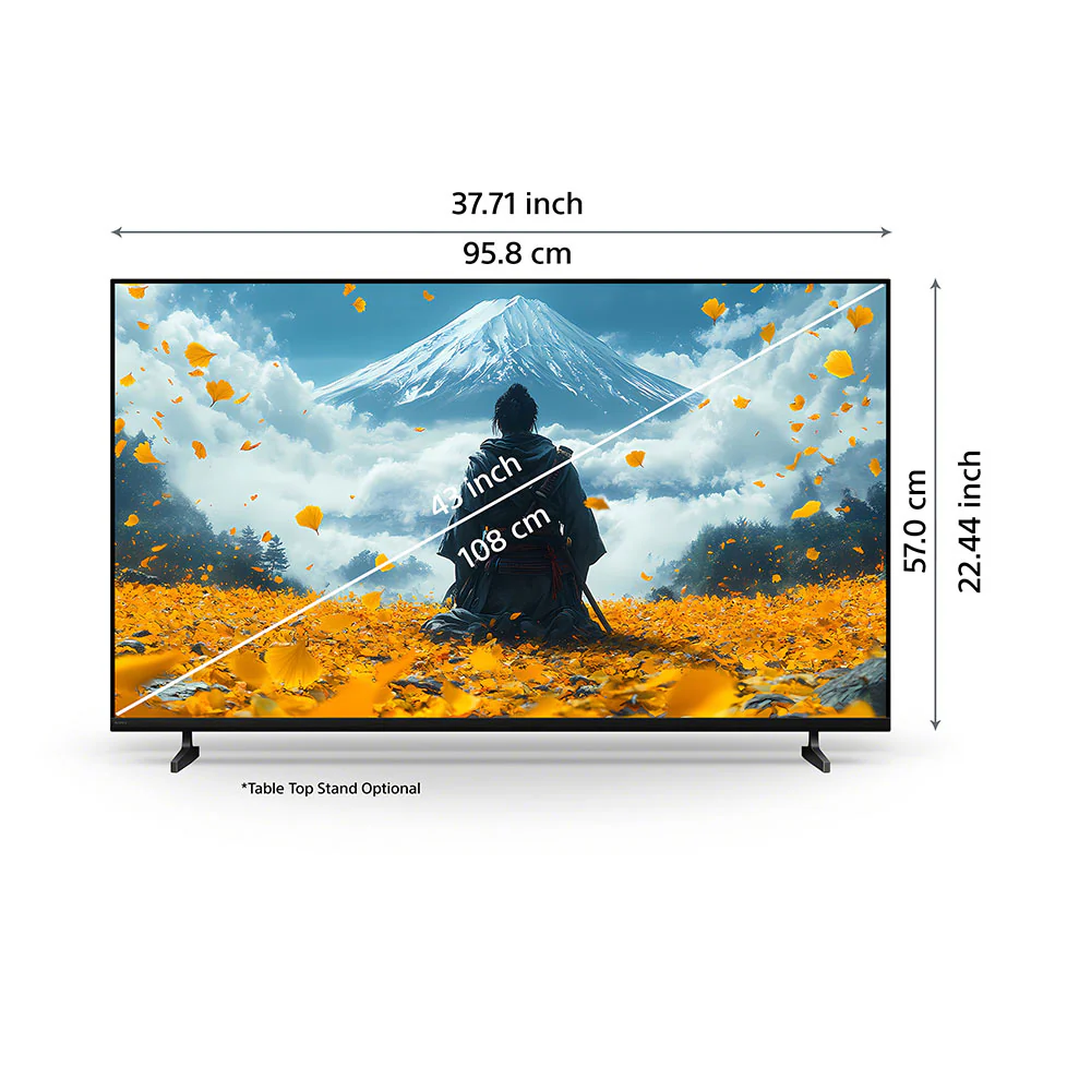Sony 108 cm (43) BRAVIA 2 II 4K Ultra HD Smart LED Google TV K-43S22BM2 (Black) - Image 7