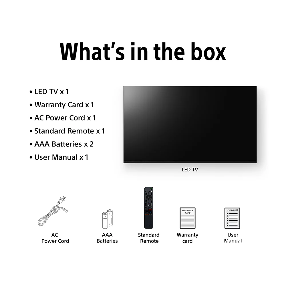Sony 108 cm (43) BRAVIA 2 II  4K Ultra HD  Smart LED Google TV K-43S22M2 (Black) - Image 7