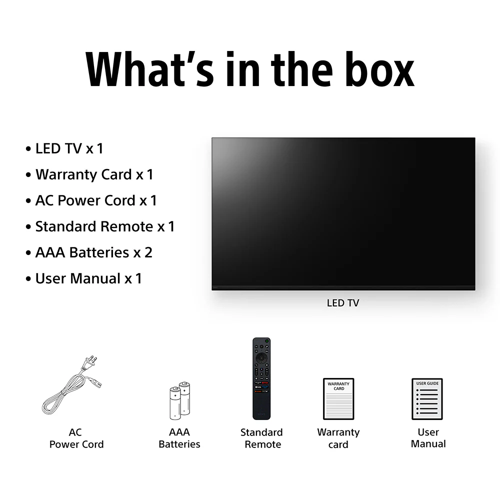 Sony 126 cm (50) BRAVIA 2 II 4K Ultra HD Smart LED Google TV K-50S22BM2 (Black) - Image 6