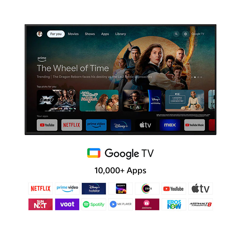 Sony 126 cm (50) BRAVIA 3 4K Ultra HD Smart LED Google TV K-50S30 (Black) - Image 5