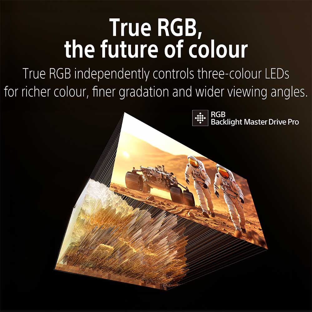 Sony BRAVIA 7II True RGB Series 139 cm (55 Inch) TV, AI XR Powered 4K Ultra HD (3840 x 2160) 120HZ Smart RGB LED Google TV, K-55XR70M2 (Black) - Image 10