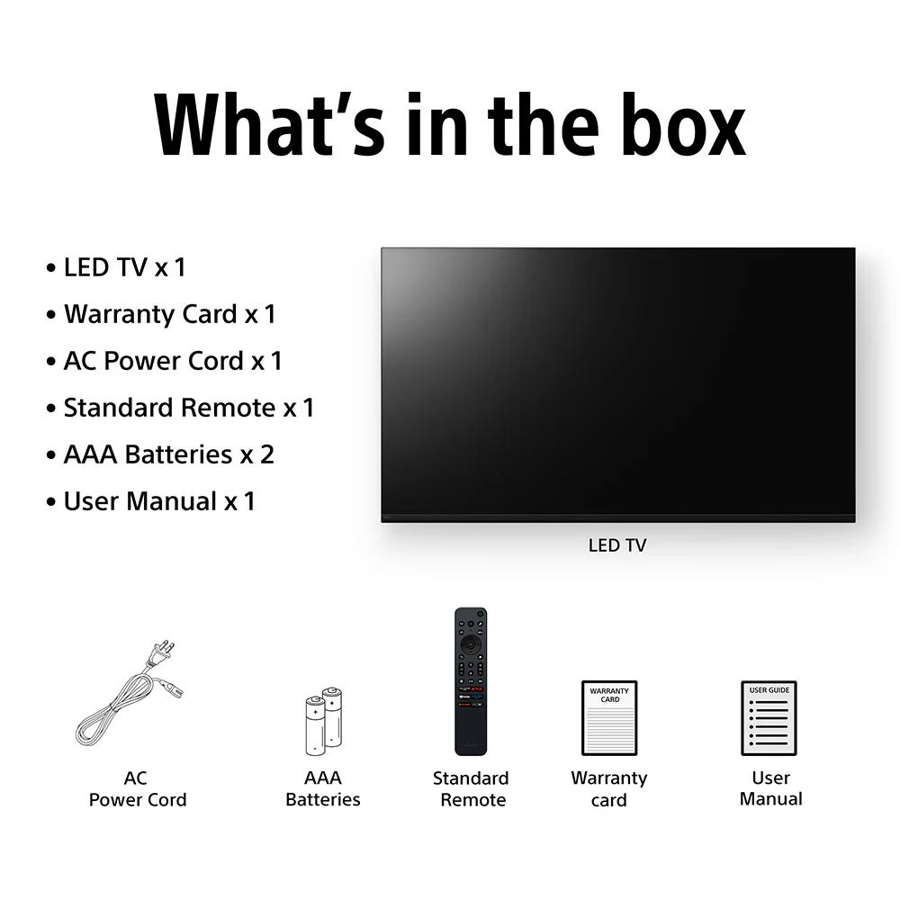 Sony 164 cm (65) BRAVIA 2 II  4K Ultra HD  Smart LED Google TV K-65S25M2 (Black) - Image 7