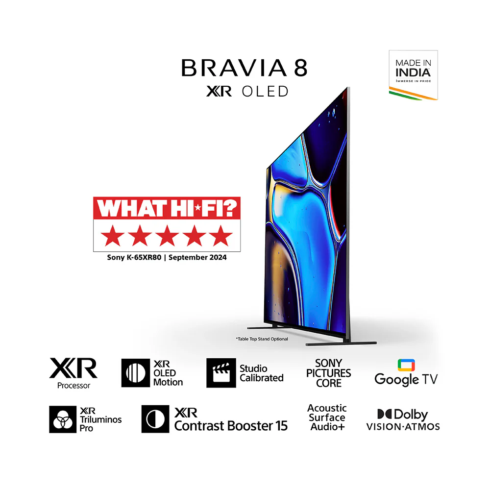 Sony 139 cm (55) BRAVIA 8 4K Ultra HD Smart OLED Google TV K-55XR80 (Black) - Image 3