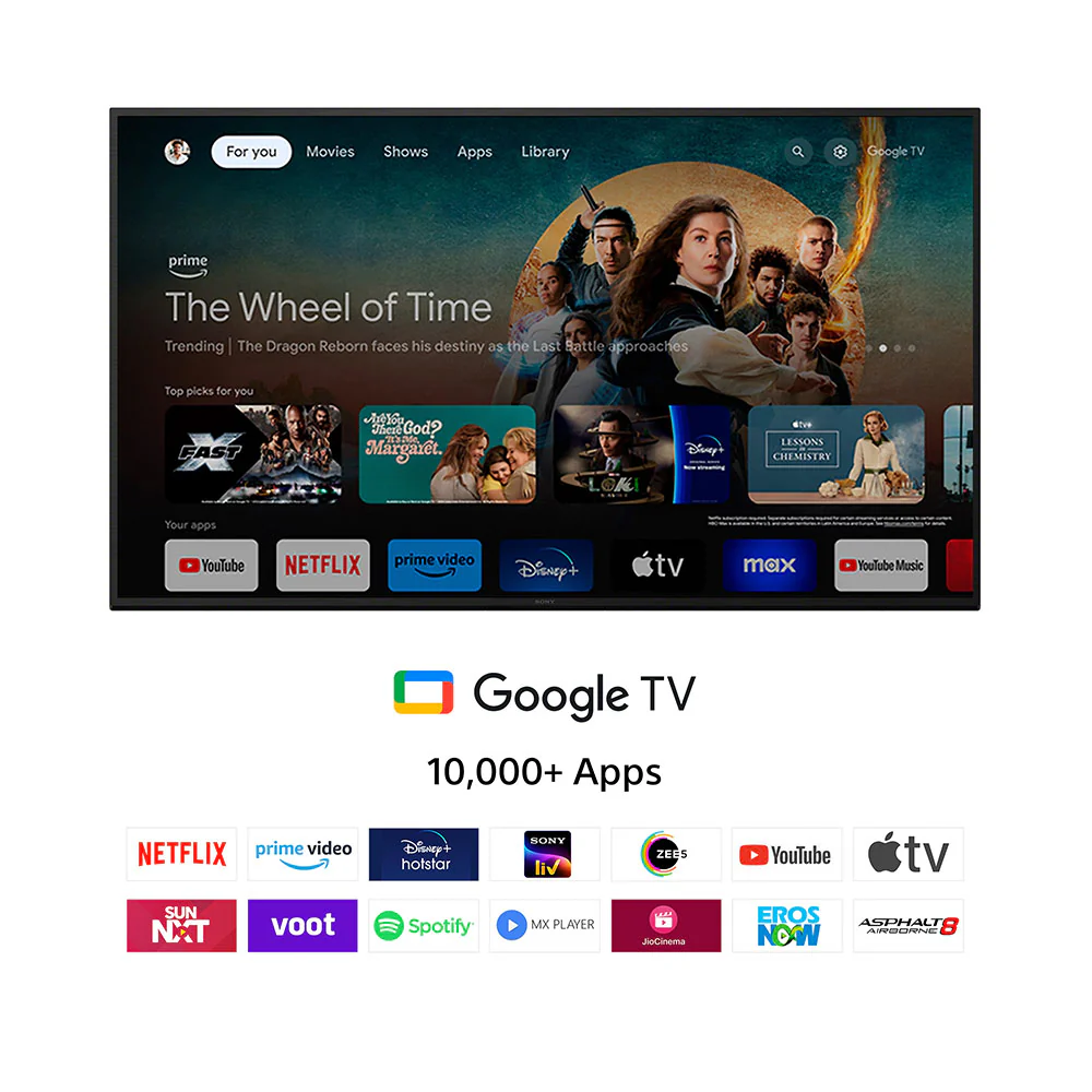 Sony 189 cm (75) BRAVIA 3 4K Ultra HD Smart LED Google TV K-75S30 (Black) - Image 5