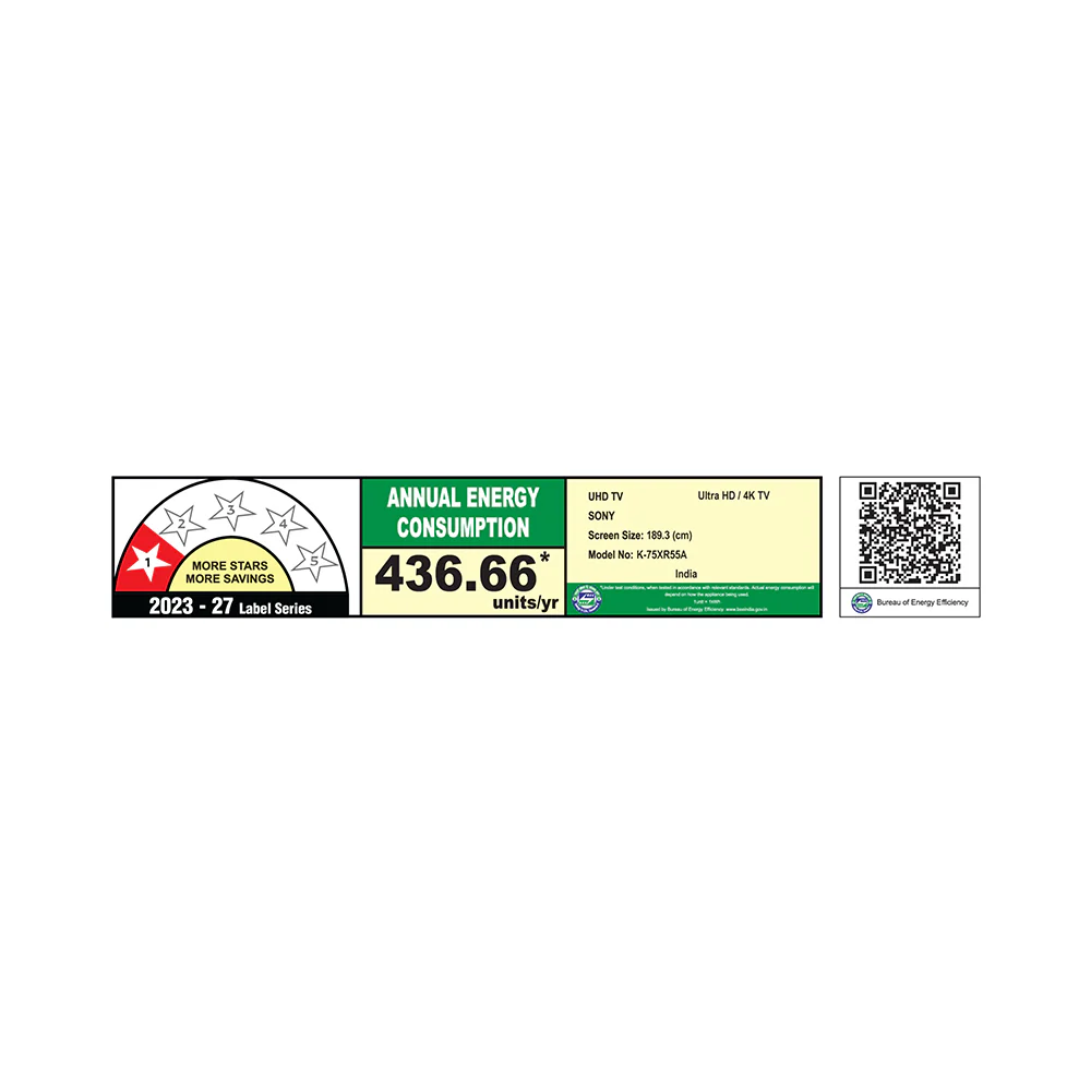 Sony 189 cm (75) BRAVIA 5 4K Ultra HD AI Technology Smart Mini LED Google TV  K-75XR55A (Black) - Image 22