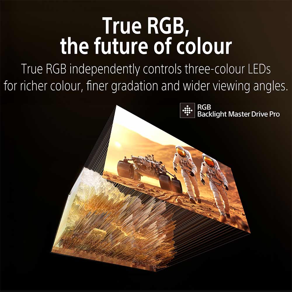 Sony BRAVIA 7II True RGB Series 189 cm (75 Inch) TV, AI XR Powered 4K Ultra HD (3840 x 2160) 120HZ Smart RGB LED Google TV, K-75XR70M2 (Black) - Image 10