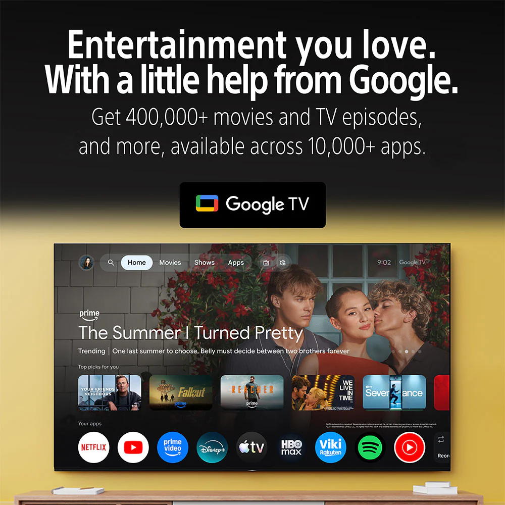 Sony BRAVIA 9II True RGB TV Series 189 cm (75 Inch) , AI XR Powered 4K Ultra HD (3840 x 2160) 120HZ Smart RGB LED Google TV, K-75XR90M2 (Black) - Image 3