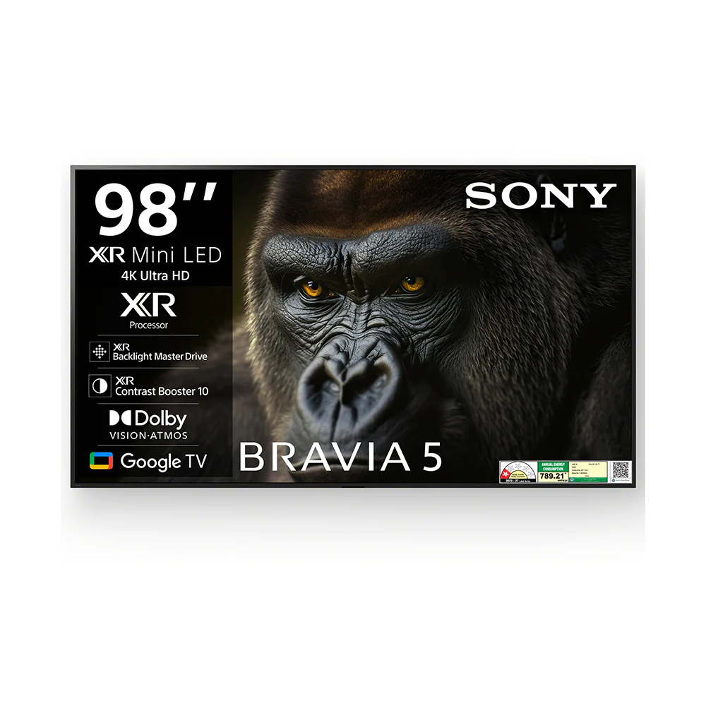 Sony 248 cm (98) BRAVIA 5 4K Ultra HD AI Technology Smart Mini LED Google TV K-98XR55A (Black)