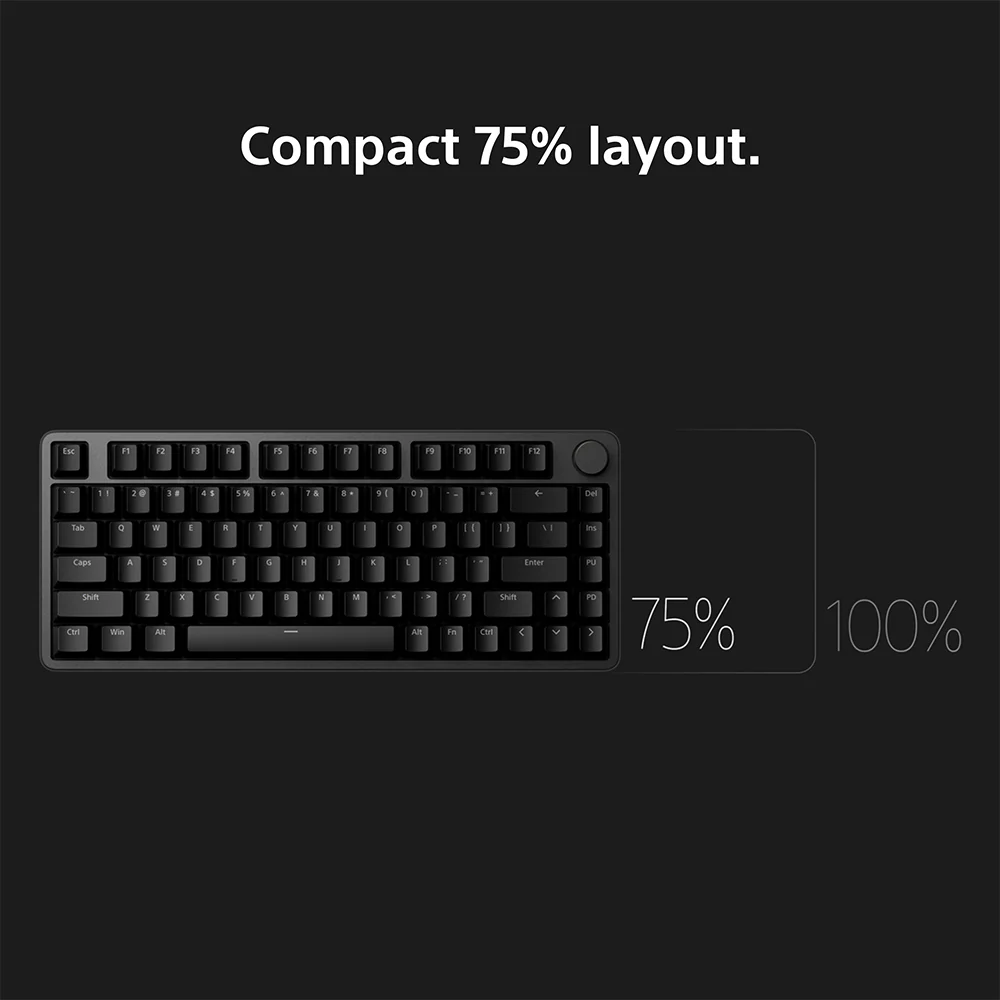 Sony INZONE KBD-H75 75% Wired Aluminum Chassis Gaming Keyboard, Hall-Effect Switch, Rapid Trigger, Adjustable Actuation Point, 8000 Hz Polling Rate, RGB Lighting, Volume Dial - Image 12