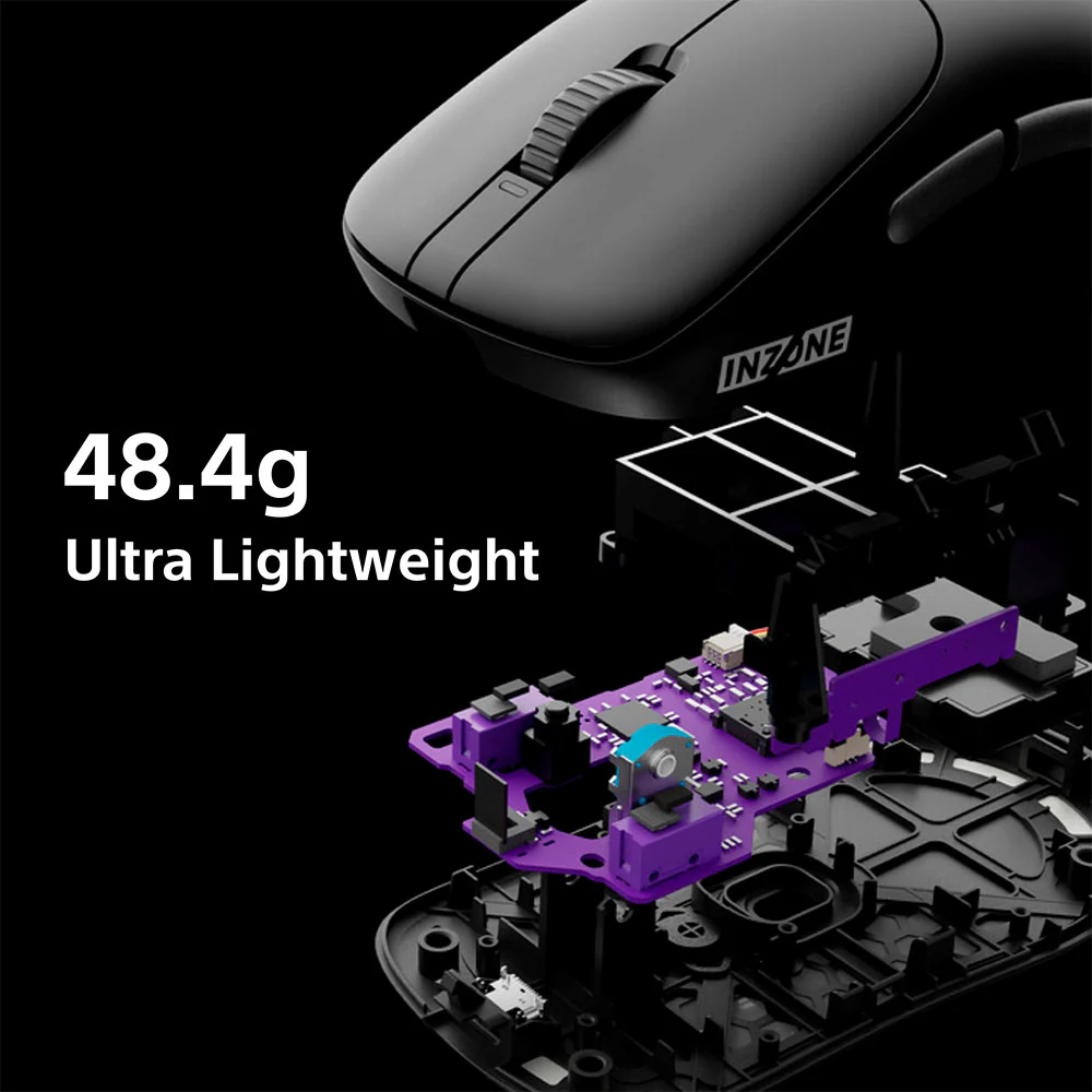 Sony INZONE Mouse-A Ultra-Lightweight 48g Wireless Gaming Mouse with Dongle, Optical Switch, 8000Hz Polling, 30K DPI Sensor, 90Hr Battery, Customizable Buttons, USB-C - Image 11