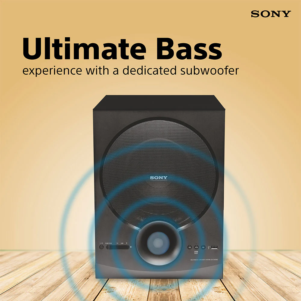 Sony New SA-D40M2 4.1ch Home Theatre Speaker with 100w Power Output and Powerful Subwoofer (Bluetooth, USB, AUX, Remote Control) - Image 5
