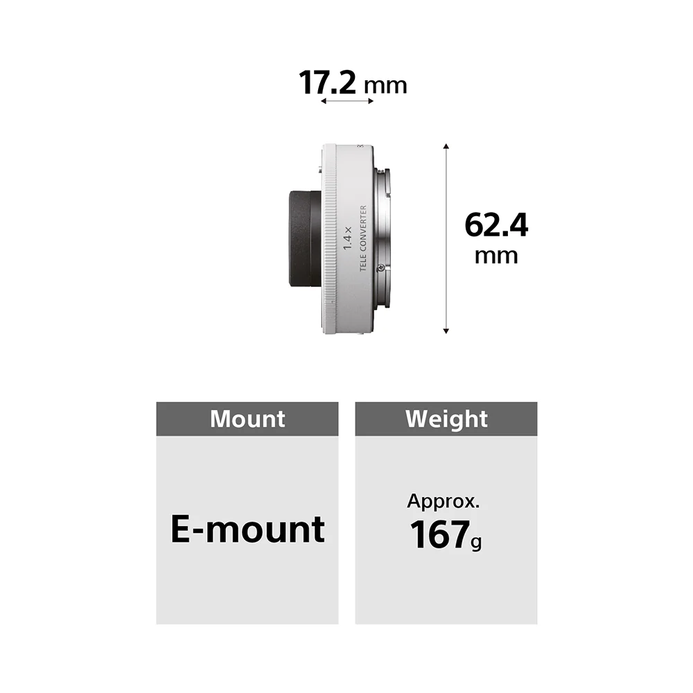 Sony 1.4x Teleconverter Lens (SEL14TC) E-Mount Full-Frame - Image 5