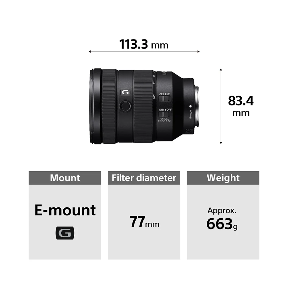 Sony SEL24105G FE 24-105 mm F4 G OSS E-Mount Lens - Image 9