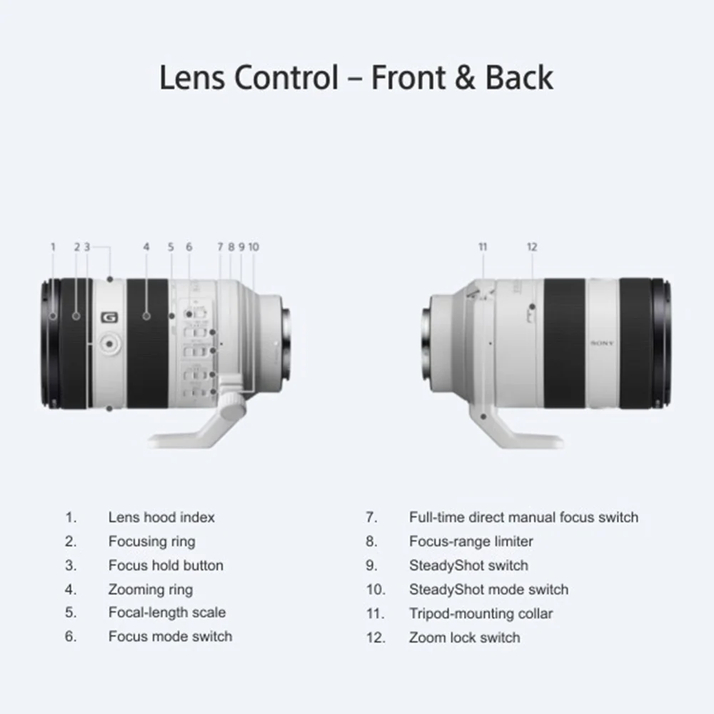 Sony E Mount FE 70–200 MM F4 MACRO G OSS Ⅱ Full Frame Lens (SEL70200G2) | Lightweight & Compact | Telephoto Lens | Half-Macro Capability - Image 8