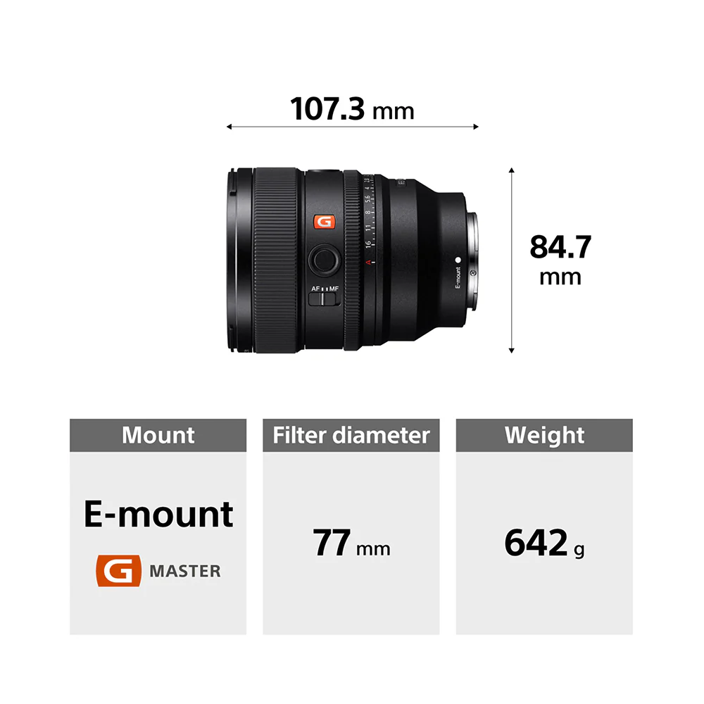 Sony E-mount FE 85 mm F1.4 GM II Full-Frame Lens (SEL85F14GM2) I Gorgeous Bokeh I Superb Resolution | Compact and lightweight | Portrait Lens - Black - Image 3