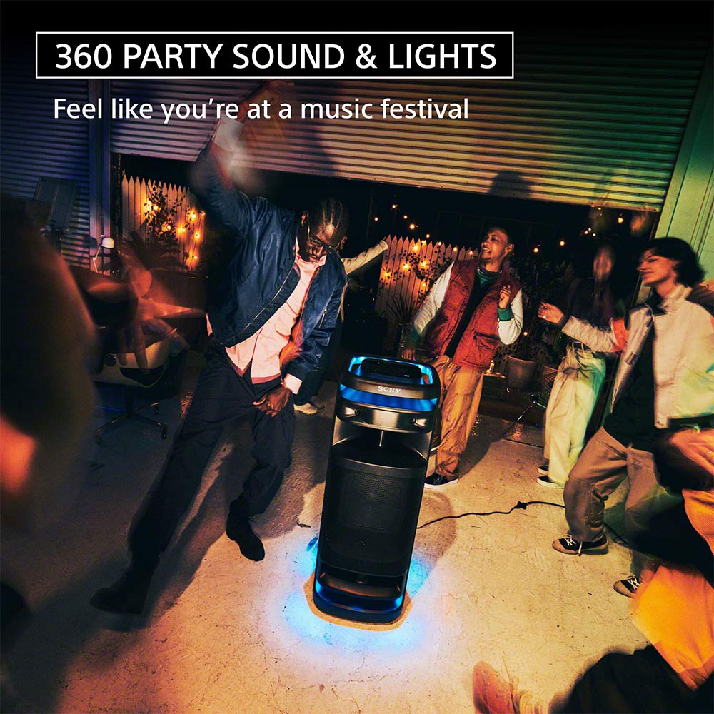 Sony ULT TOWER 10 Party Speaker with ULT button(2 Modes) for Massive Bass and Powerful Sound, 360 Sound & Party Lights,Wireless Mic for Karaoke,Bluetooth,Touch Panel,IP64, TV Sound Booster,Wheels - Image 3