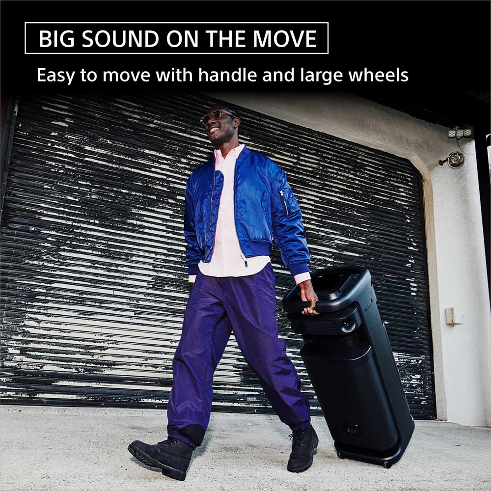 Sony ULT TOWER 10 Party Speaker with ULT button(2 Modes) for Massive Bass and Powerful Sound, 360 Sound & Party Lights,Wireless Mic for Karaoke,Bluetooth,Touch Panel,IP64, TV Sound Booster,Wheels - Image 5