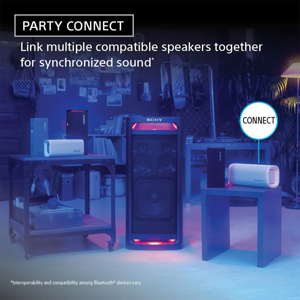 Sony New Launch ULT FIELD 5 Bluetooth Wireless Speaker with Massive Bass|360° Party Light|25hrs Playtime|IP67|Shoulder Strap|Quick Charge|Built in Powerbank|Party Connect(SRS-ULT50) - Image 14