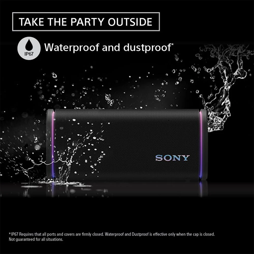 Sony New Launch ULT FIELD 5 Bluetooth Wireless Speaker with Massive Bass|360° Party Light|25hrs Playtime|IP67|Shoulder Strap|Quick Charge|Built in Powerbank|Party Connect(SRS-ULT50) - Image 17