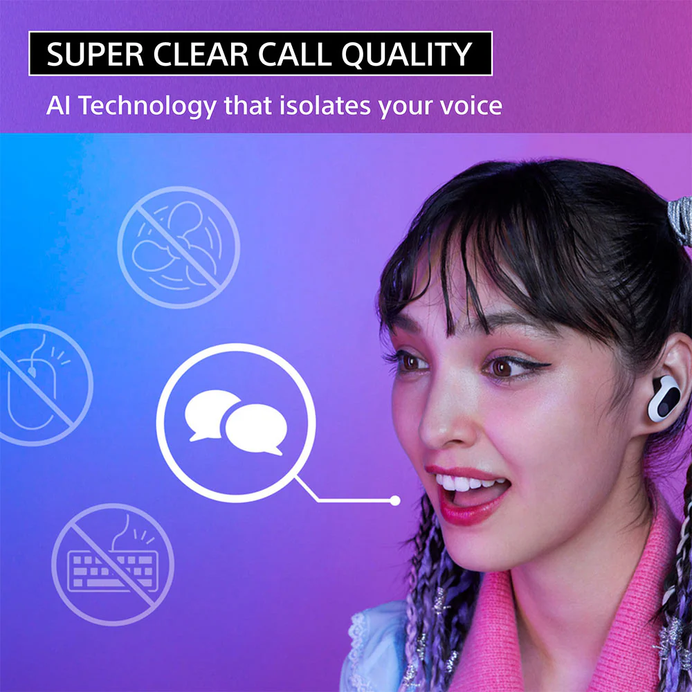 Sony INZONE Buds WF-G700N Truly Wireless Noise Cancelling Gaming in-Ear Earbuds, with 24 Hour Battery, for Mobile, PC, PS5, 360 Spatial Sound, 30ms Low Latency, USB-C Dongle & LE Audio (LC3)- White - Image 11