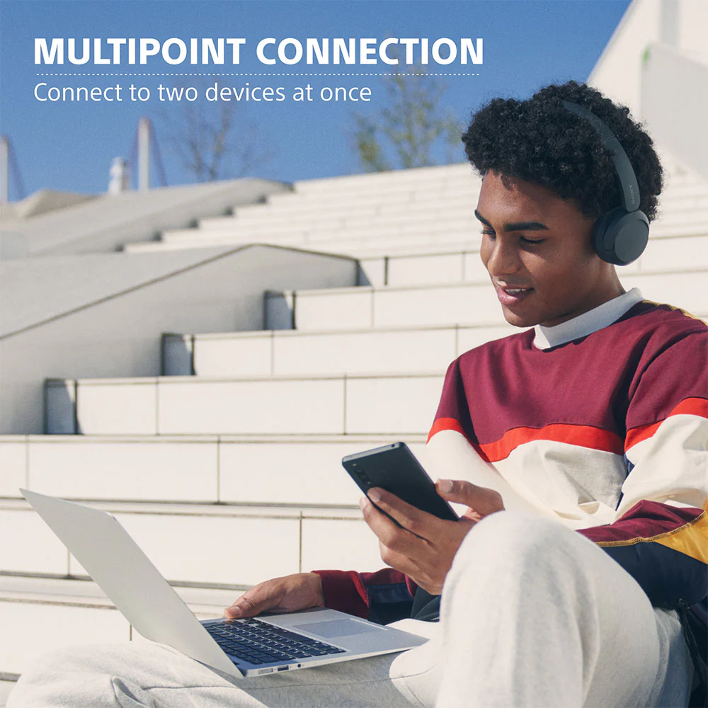 Sony WH-CH520, Wireless On-Ear Bluetooth Headphones with Mic, up to 50 Hours Playtime, DSEE Upscale, Multipoint Connectivity/Dual Pairing & Voice Assistant Support for Mobile Phones - Image 50
