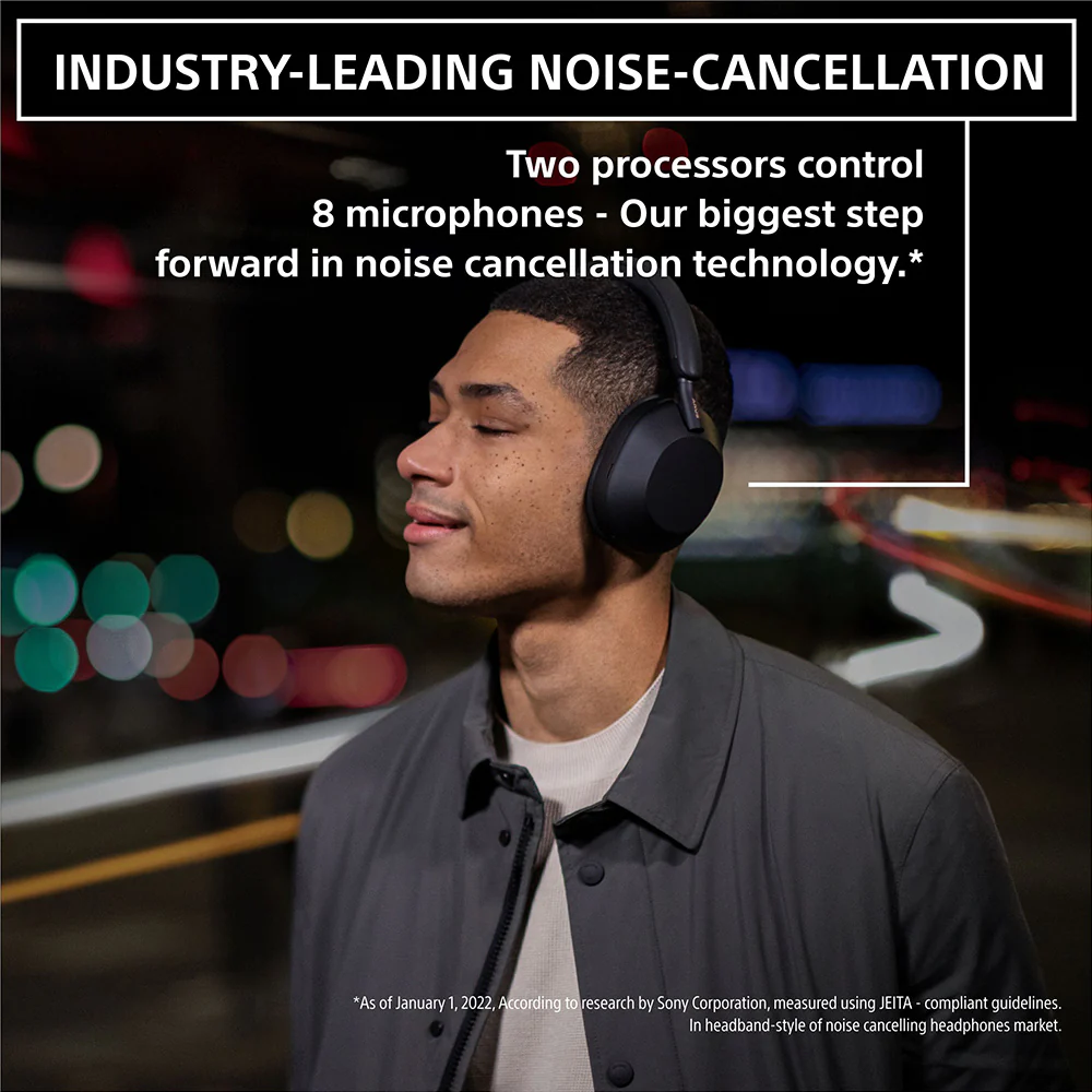 Sony WH-1000XM5 Wireless The Best Active Noise Cancelling Headphones, 8 Mics for Clear Calling, Battery- 40Hrs(w/o NC), 30Hrs(with NC), 3Min Quick Charge=3Hrs Playback, Multi Point Connectivity Black - Image 12