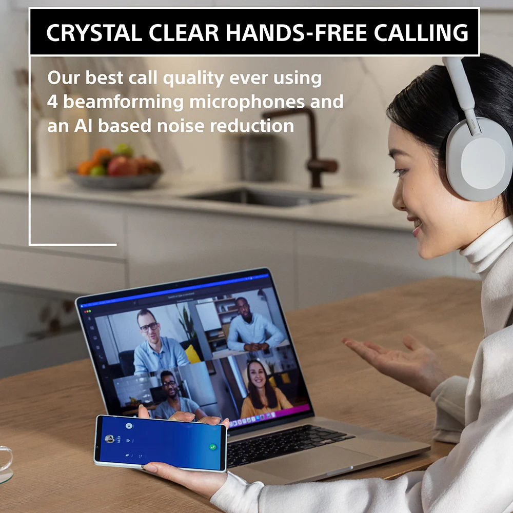 Sony WH-1000XM5 Wireless The Best Active Noise Cancelling Headphones, 8 Mics for Clear Calling, Battery- 40Hrs(w/o NC), 30Hrs(with NC), 3Min Quick Charge=3Hrs Playback, Multi Point Connectivity Black - Image 26