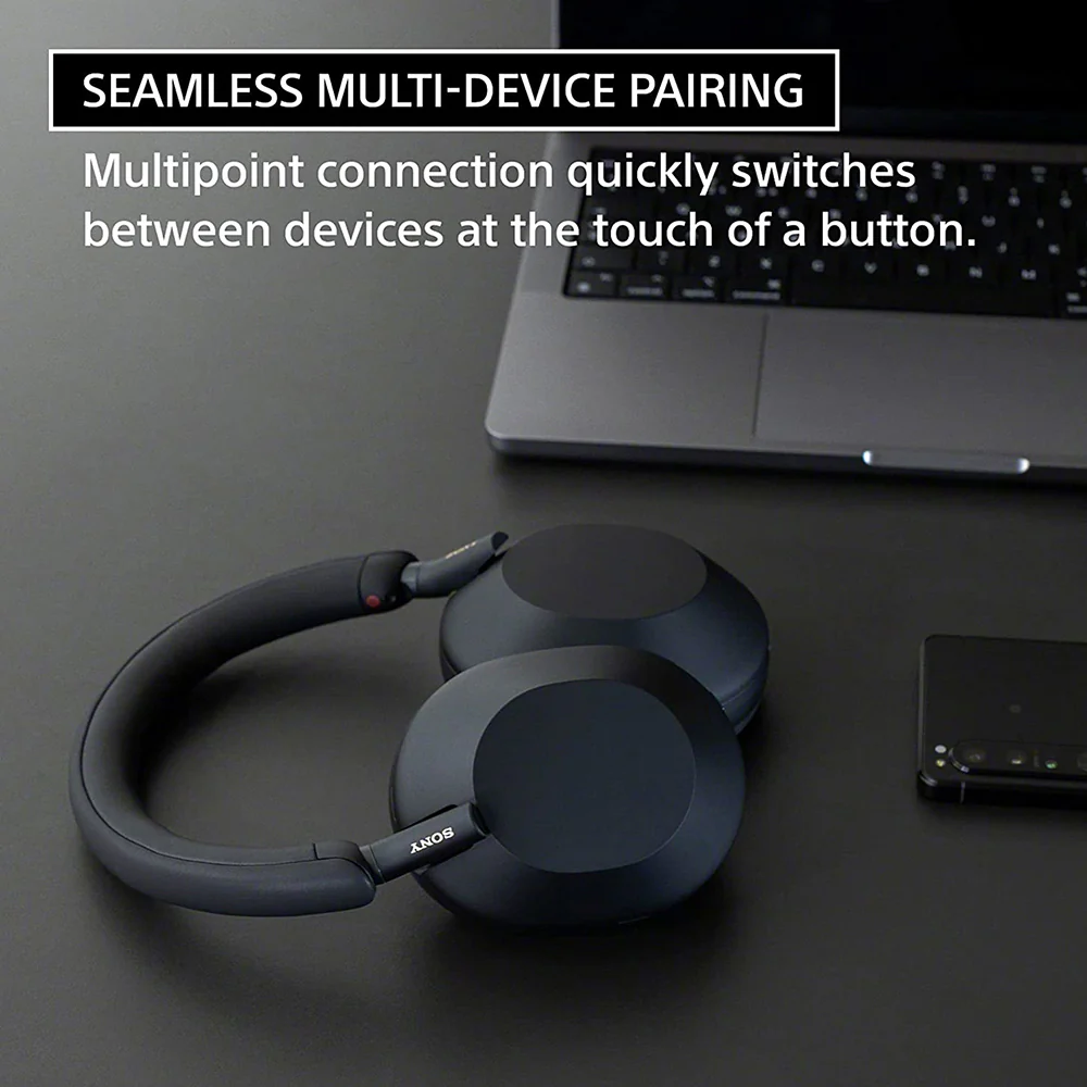 Sony WH-1000XM5 Wireless The Best Active Noise Cancelling Headphones, 8 Mics for Clear Calling, Battery- 40Hrs(w/o NC), 30Hrs(with NC), 3Min Quick Charge=3Hrs Playback, Multi Point Connectivity Black - Image 29